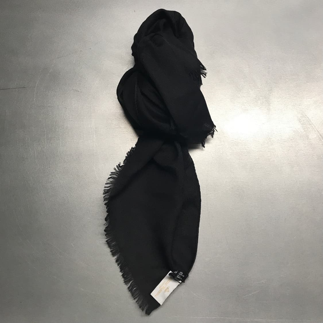 비비안웨스트우드 실크 혼방 스카프 블랙 상품이미지1