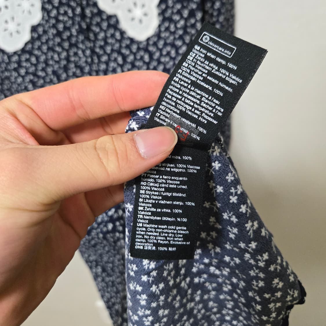 앤아더스토리즈 빅 카라 패턴 원피스  상품이미지6