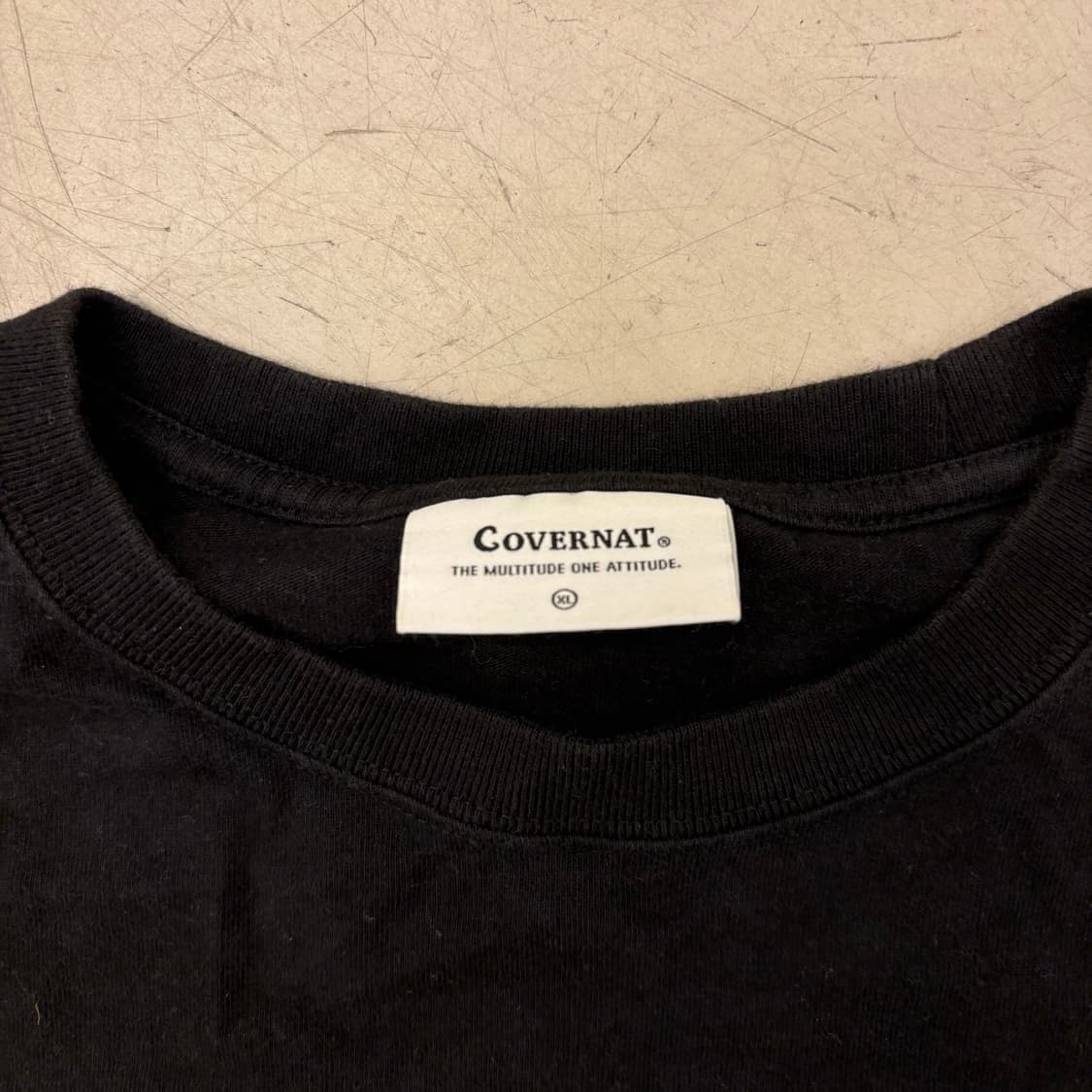 커버낫 빅로고 블랙 반팔티 상품이미지3