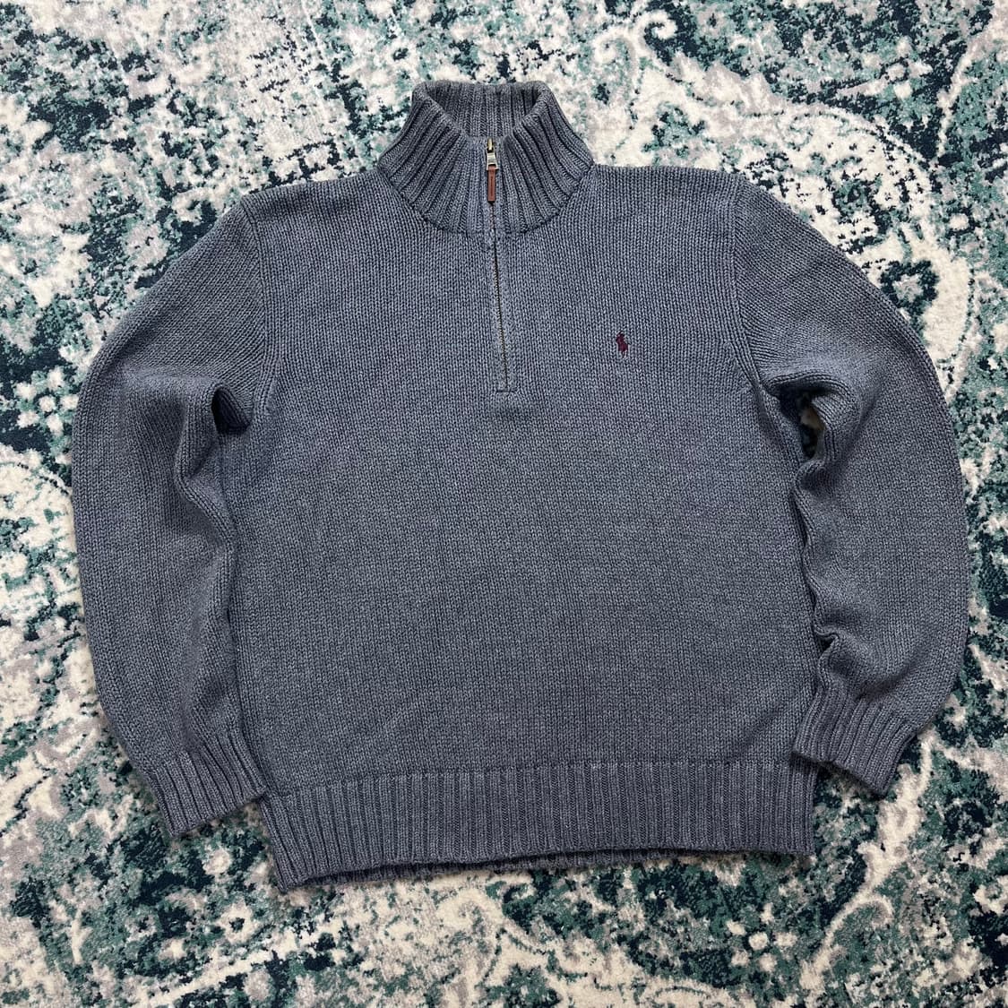Polo 폴로 랄프로렌 하프 집업 헤비 그레이 반집업 니트(M) 상품이미지2