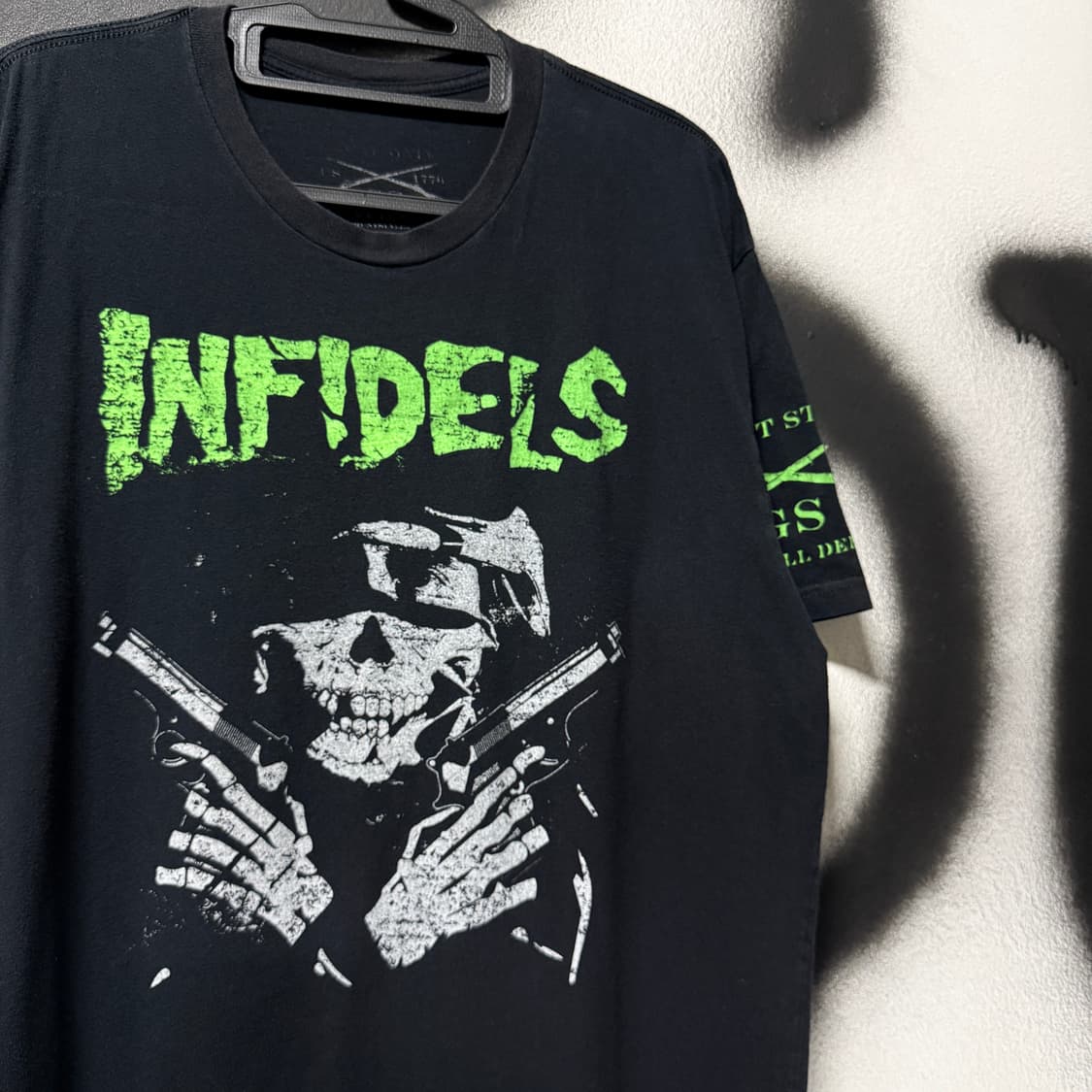 VTG 빈티지 빅사이즈 스컬 프린팅 펑크 반팔 티셔츠 상품이미지3