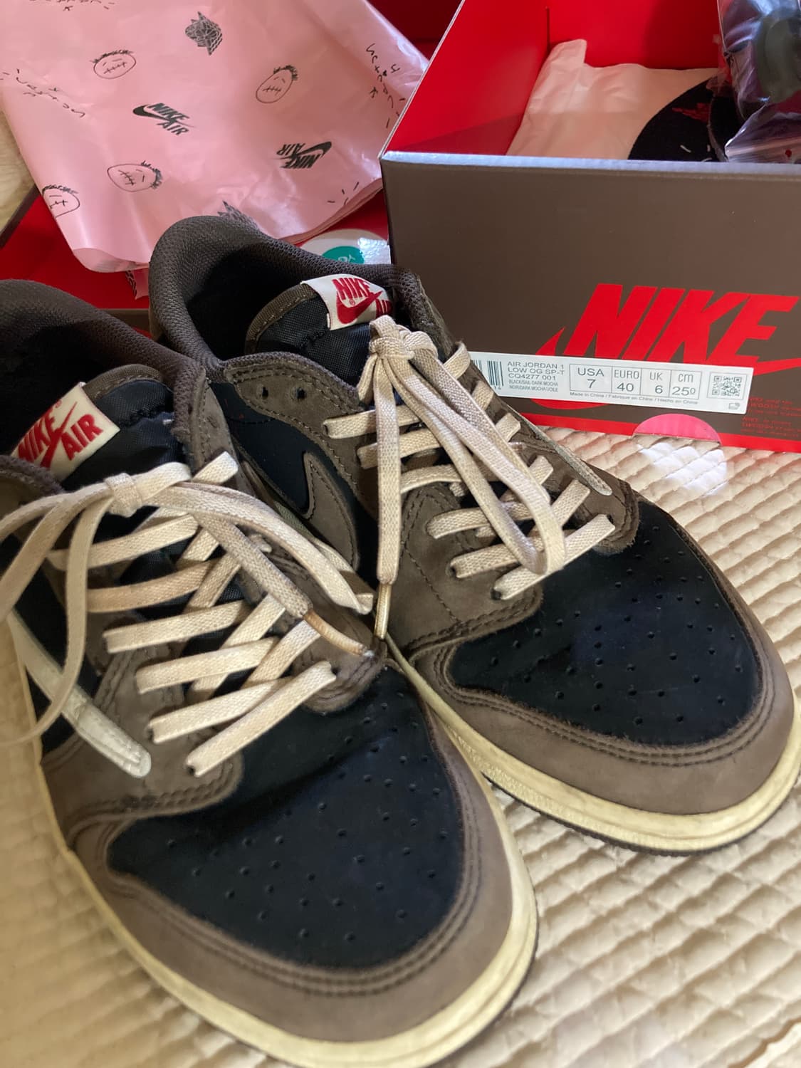 나이키 조던1 로우 스캇 모카 jordan 1 nike scott 상품이미지1