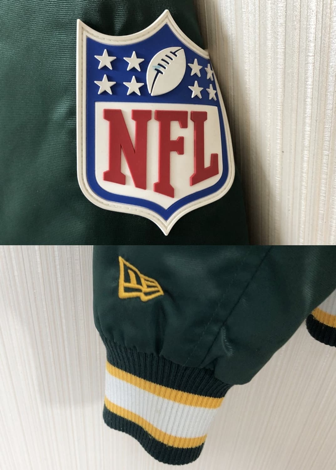 NFL 뉴에라 그린베이 패커스 새틴자켓 M 상품이미지10