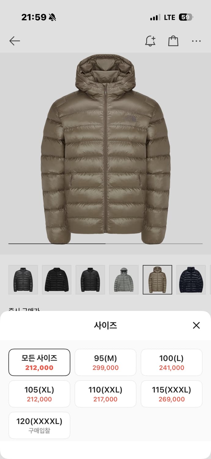 노스페이스 마티에르 EX RDS 다운 후디 베이지 그레이 - 25FW 상품이미지2