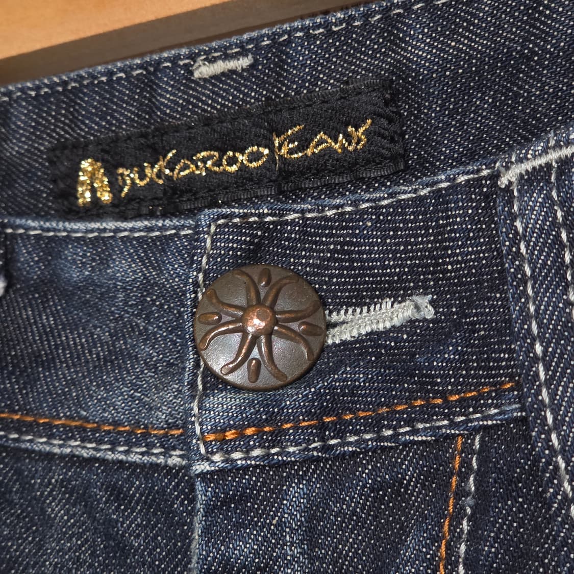 버커루 백포켓 자수 로우라이즈 세미 부츠컷 팬츠 상품이미지6