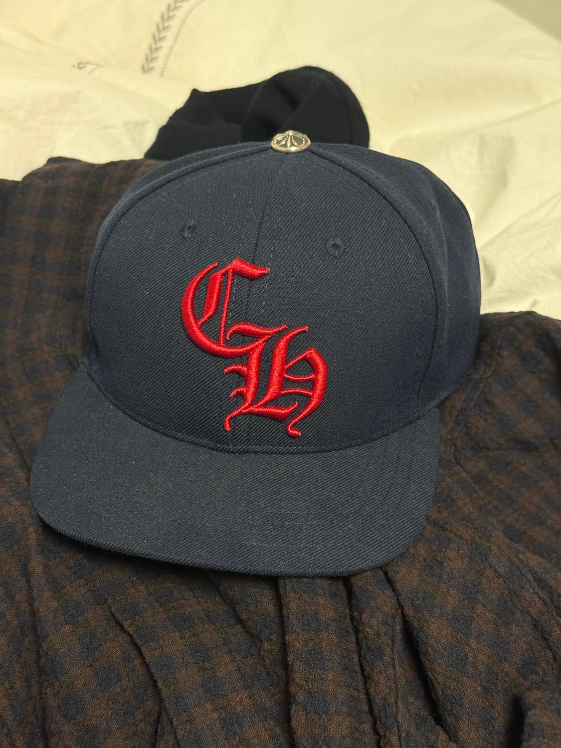 크롬하츠 베이스볼 볼캡 네이비 레드 상품이미지1