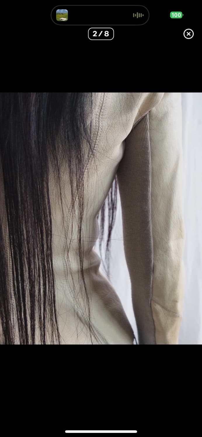 릭오웬스 olmar&mirta asymmetric 레더 블레이저 상품이미지2