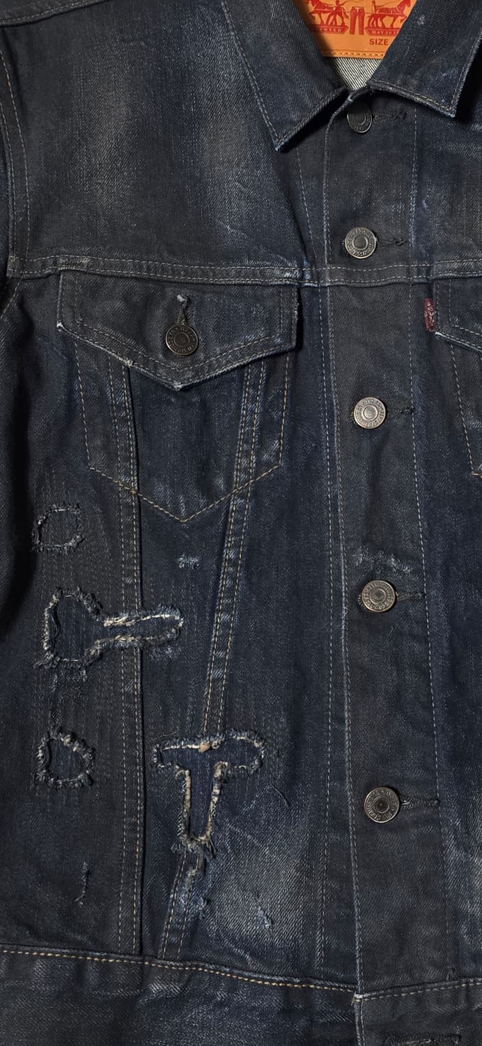 리바이스 데미지 데님 자켓 S 상품이미지5