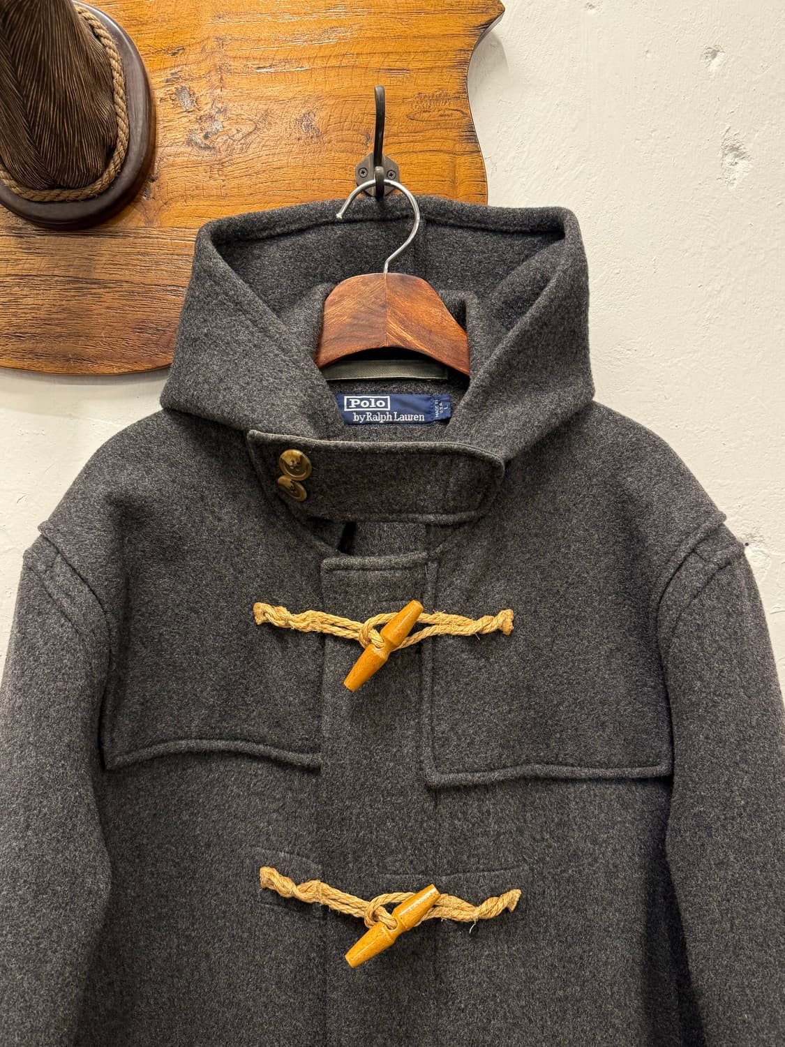 L) USA Polo Ralph Lauren Wool Duffle Coa 상품이미지5