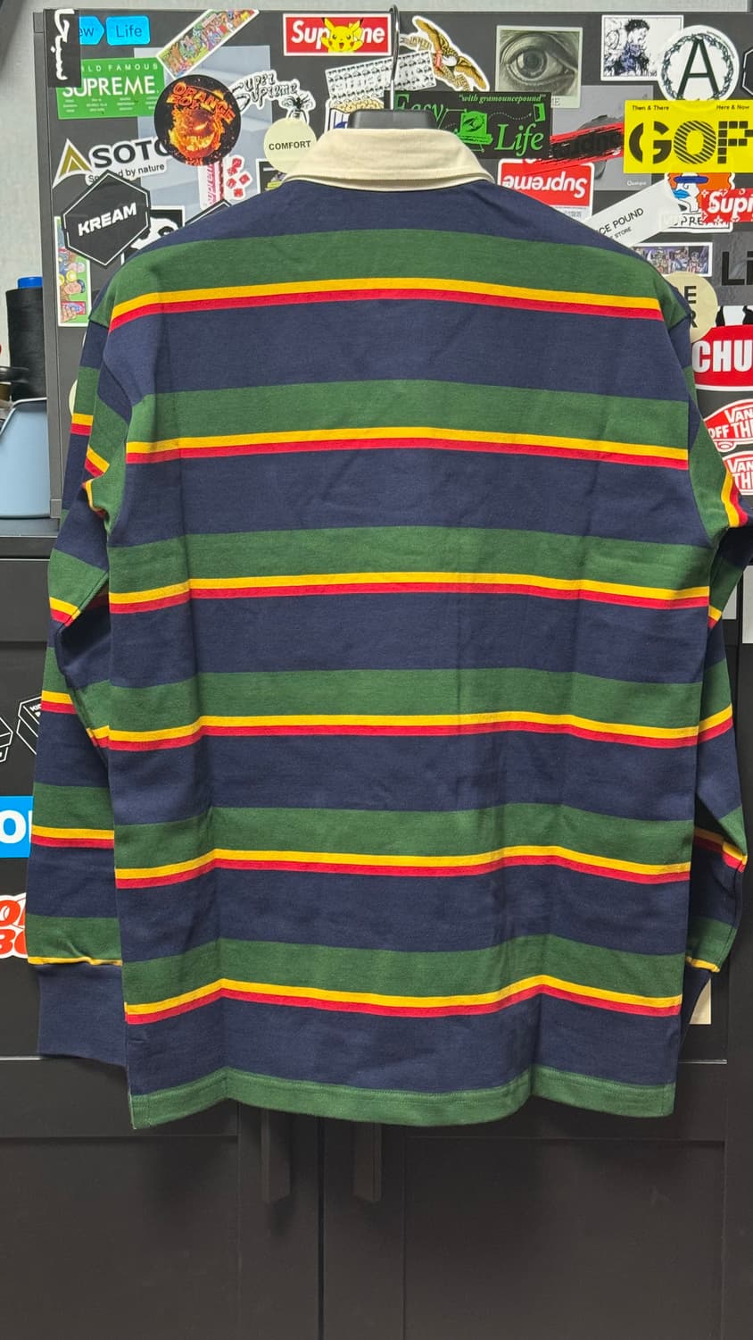 [M] 브론슨 논스탁 헤비 스트라이프 럭비 티 셔츠 상품이미지5