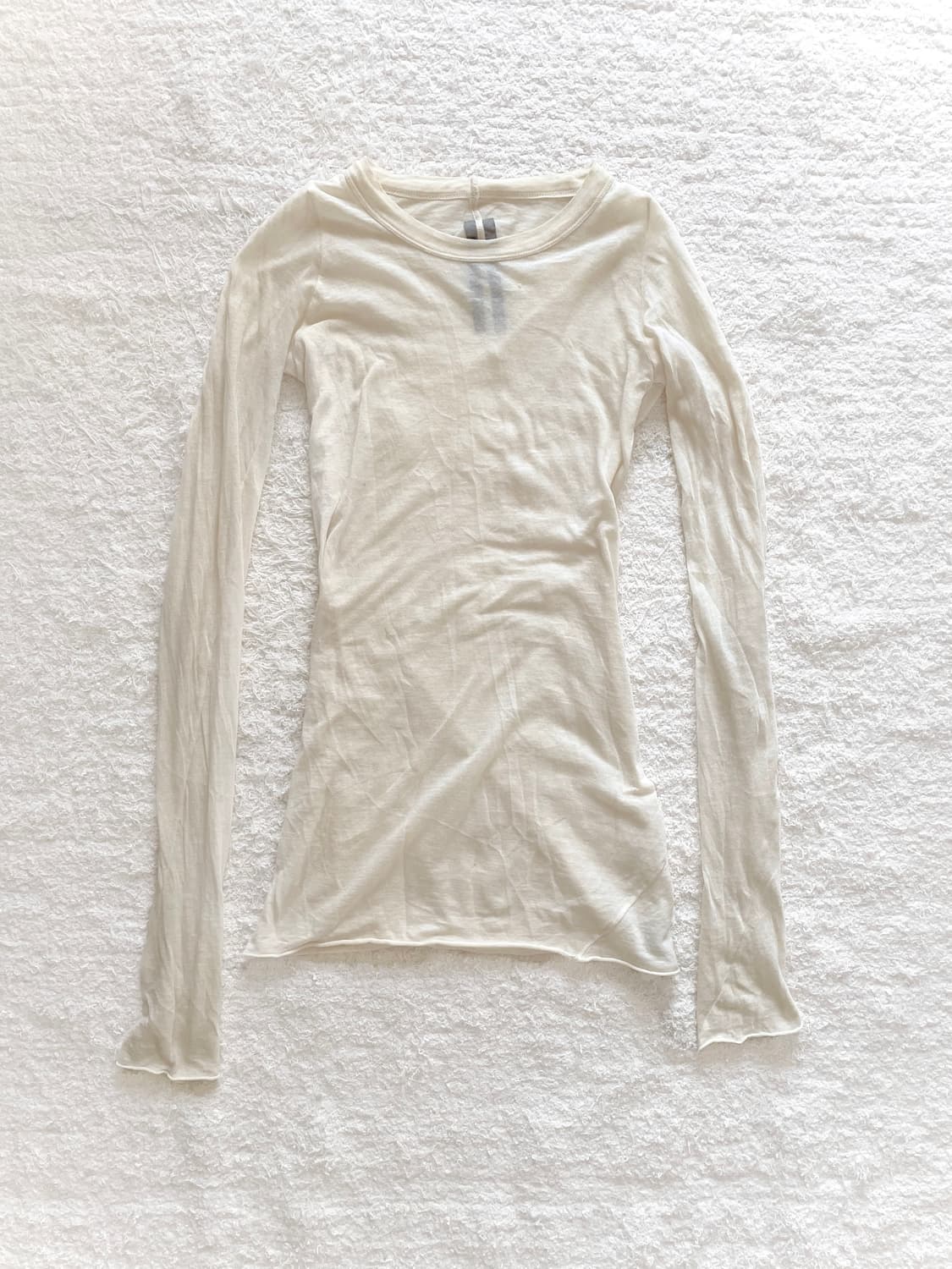 로우 엣지 코튼 롱슬리브 탑 상품이미지1