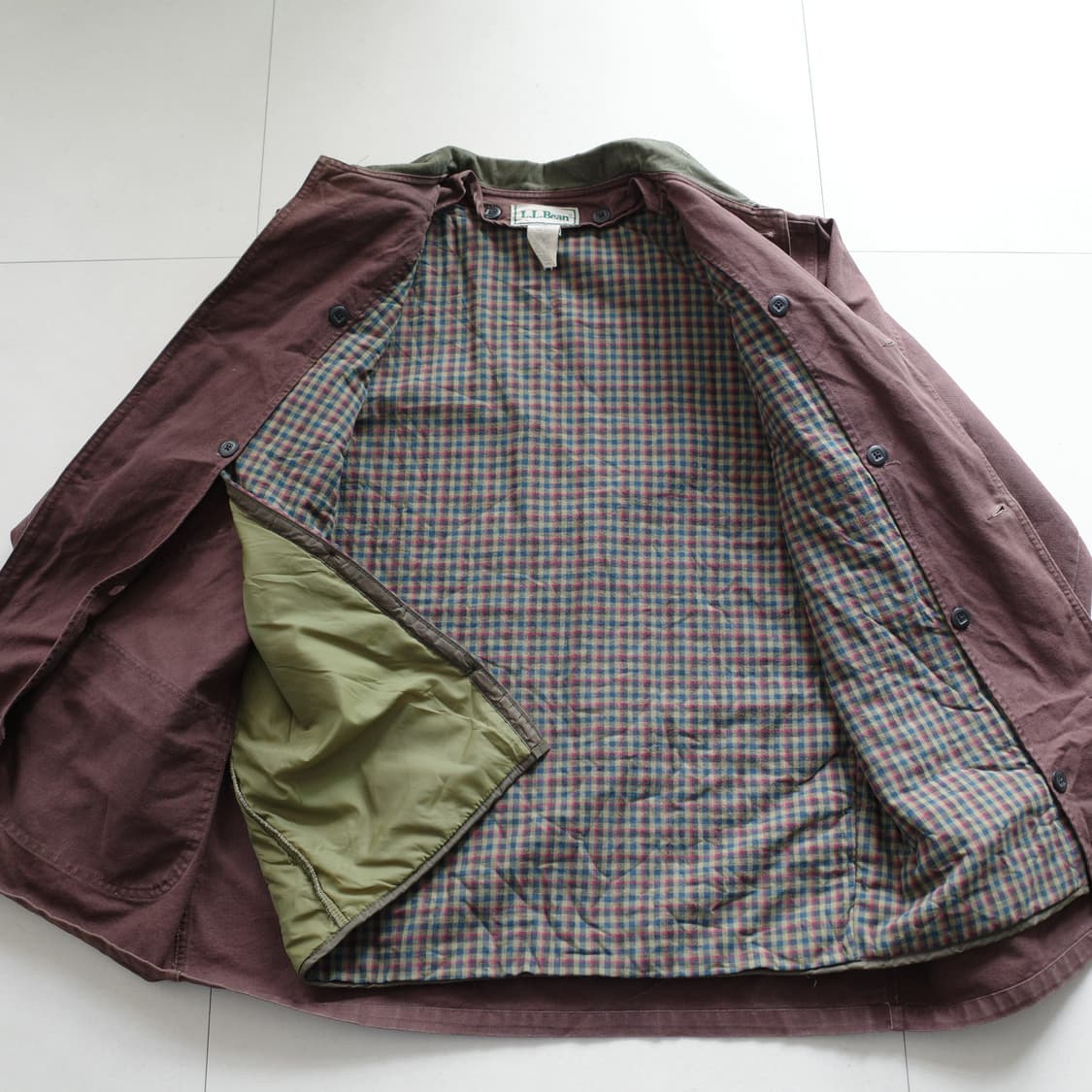 80s 엘엘빈 프리마로프트 헌팅 초어 자켓 브라운 MADE IN USA 상품이미지6