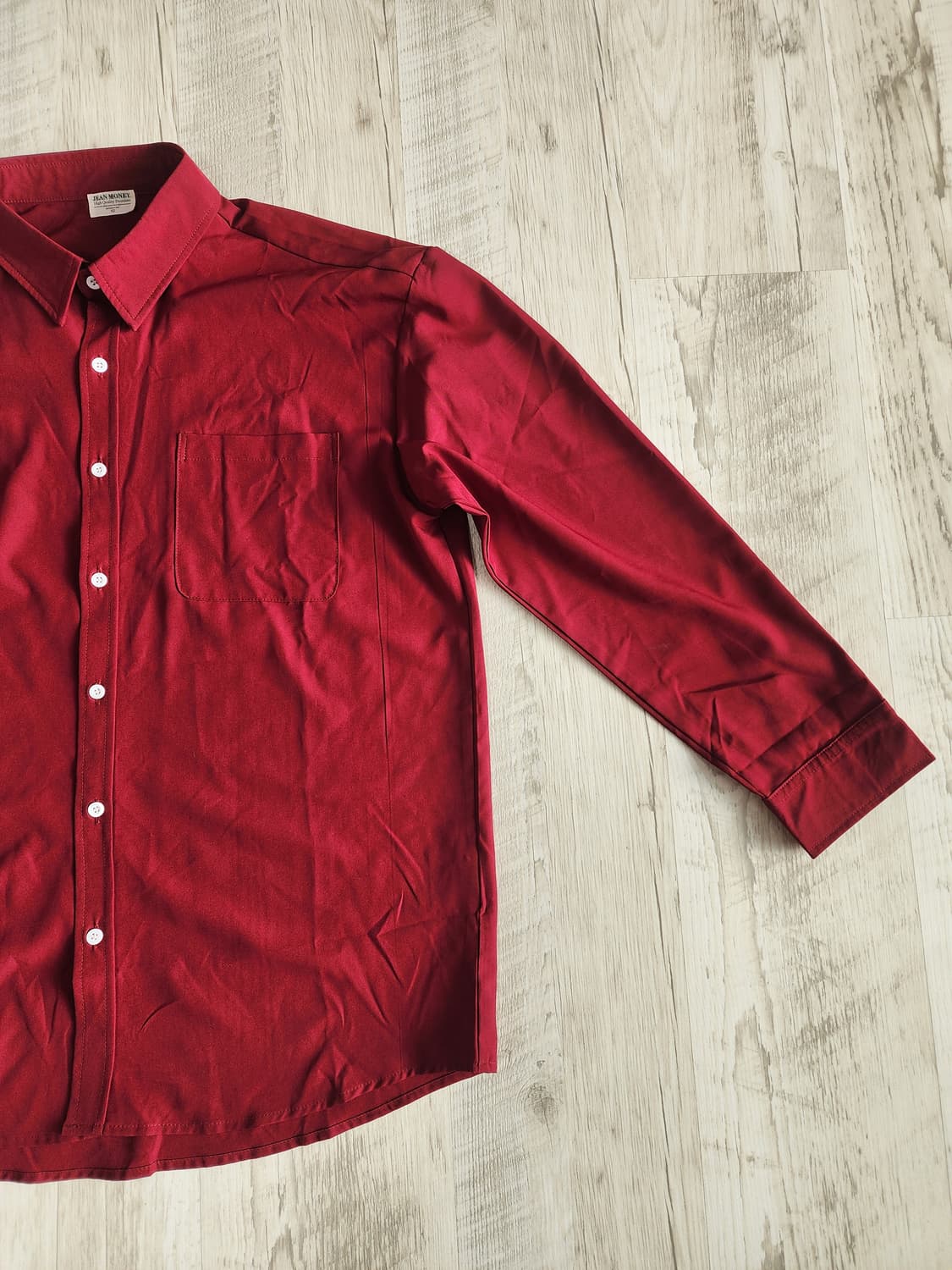 진머니 레드 셔츠 팜. 남성 빨간 셔츠 52(100~105사이즈) 상품이미지3