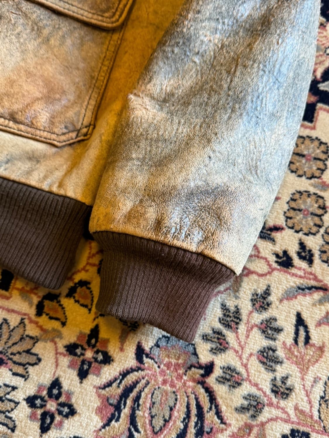 A-2 플라이트 램스킨 레더 자켓 100 상품이미지6