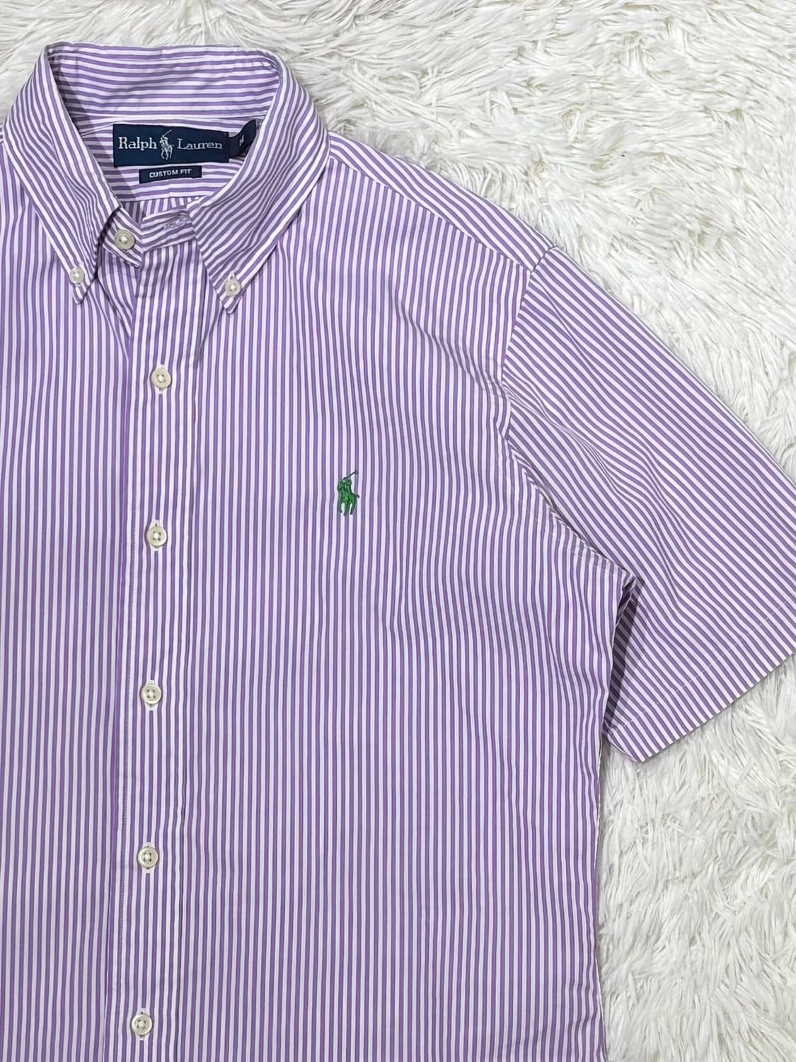 폴로랄프로렌 그린포니 스트라이프 반팔 셔츠 상품이미지5