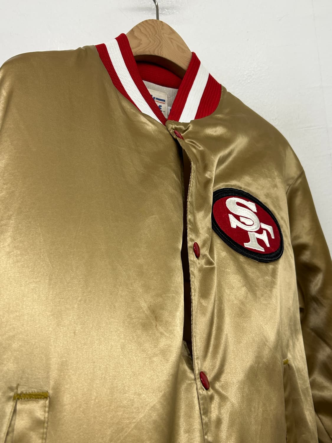 90s Chalk Line San Francisco 49ers 바시티자켓 상품이미지9