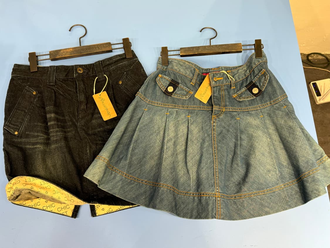 데님치마 일본빈티지 일괄6장 상품이미지3