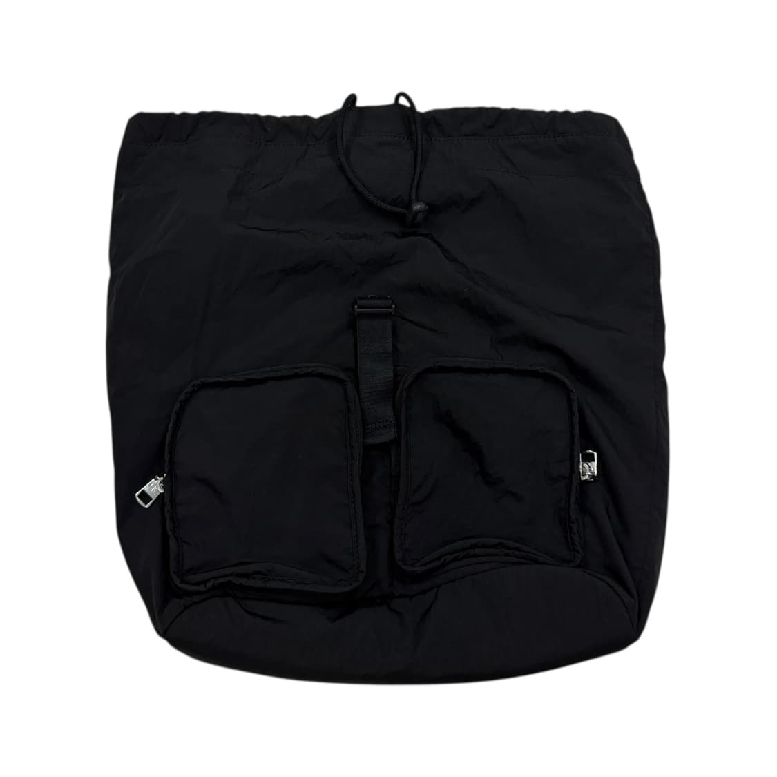 CK 캘빈클라인 나일론 복조리 포켓 모리걸 백팩 가방 블랙 상품이미지2