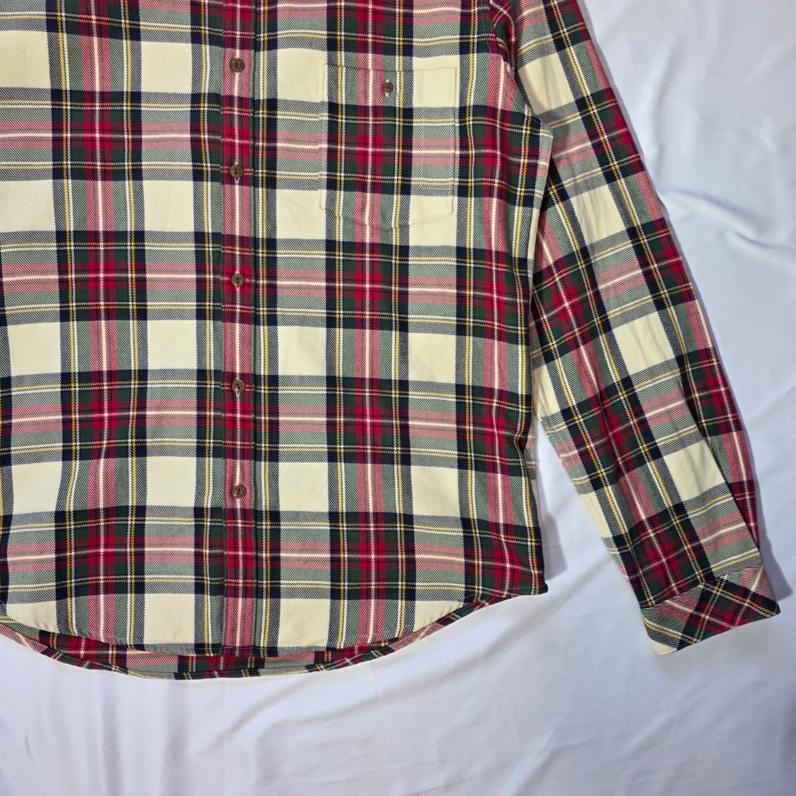 [L]Barbour 바버 엘보우 패치 체크 남방 셔츠 상품이미지5