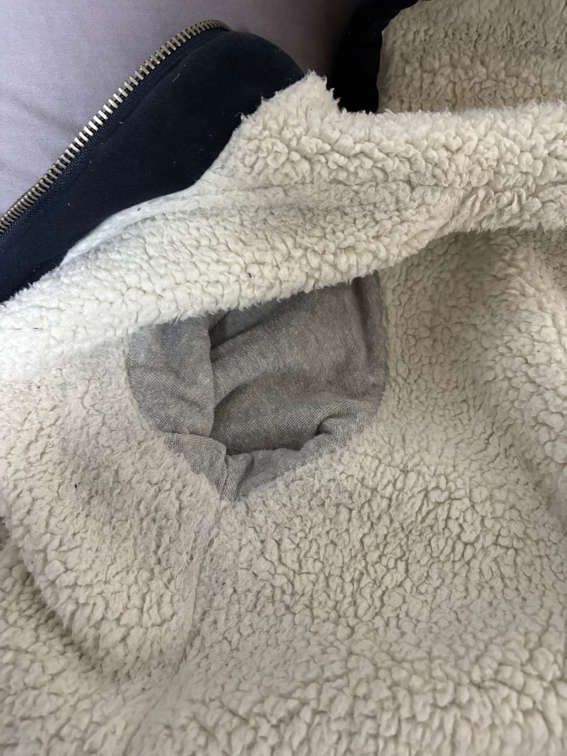 아베크롬비 패치 양털 희귀 후드집업 S 네이비 상품이미지4