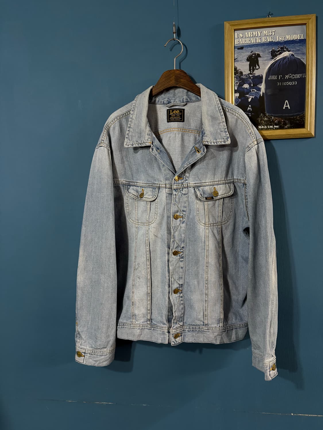 80-90s Lee patd-153436 denim jacket.  상품이미지1