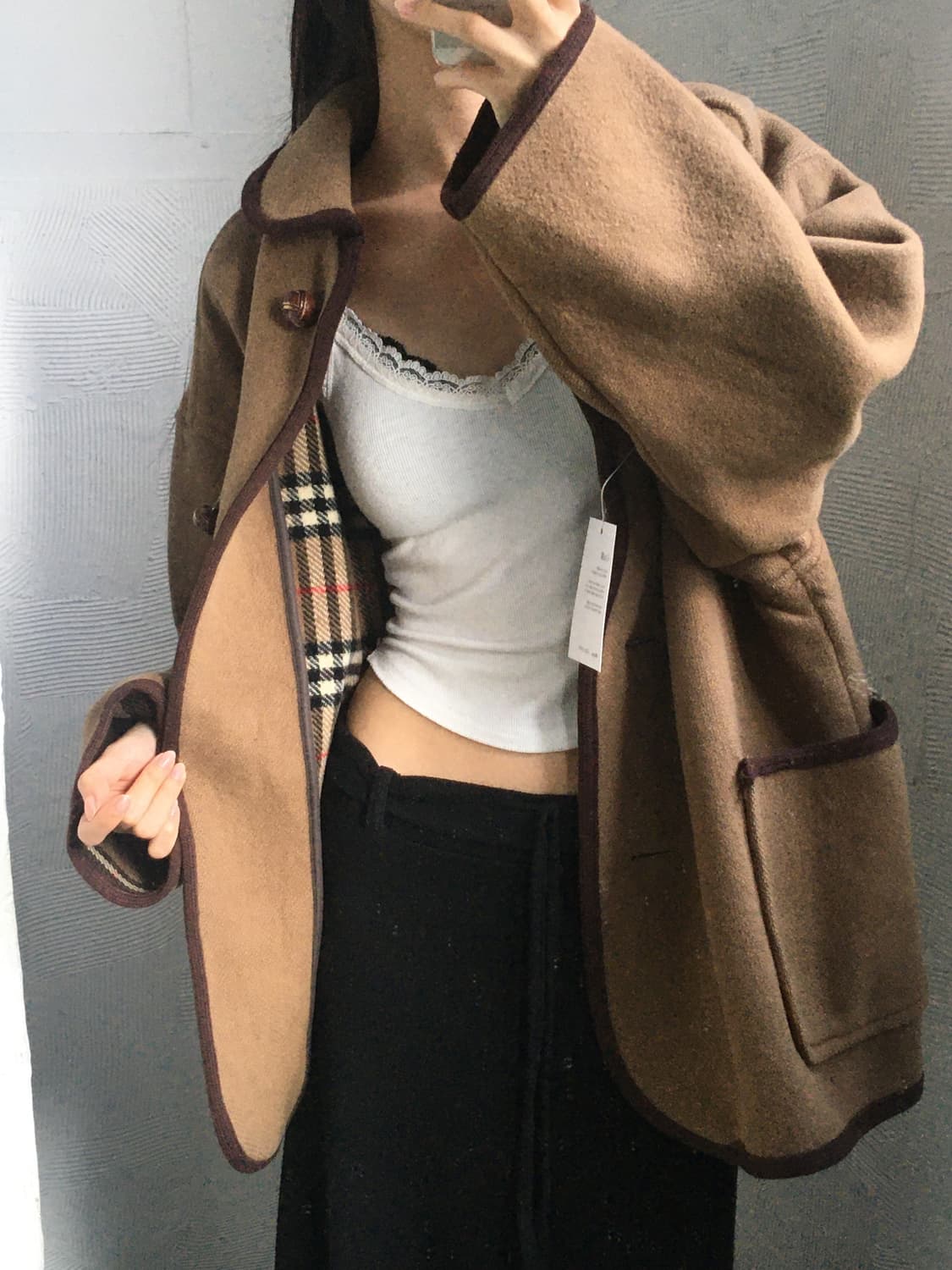 Burberry 버버리 클래식 브라운 울 코트 상품이미지4