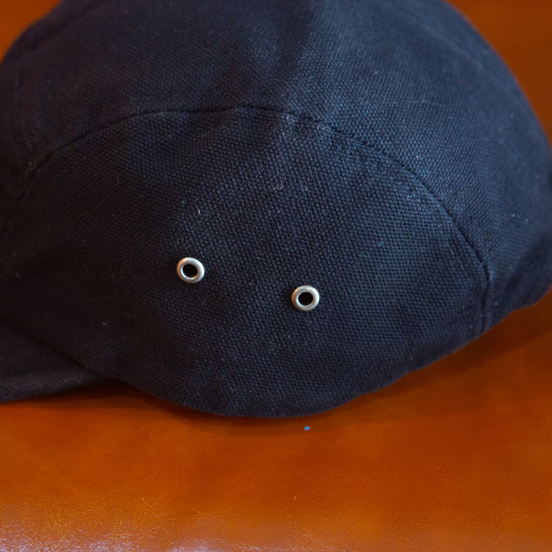 13FW 슈프림 하드 캔버스 블랙 캠프캡 상품이미지3