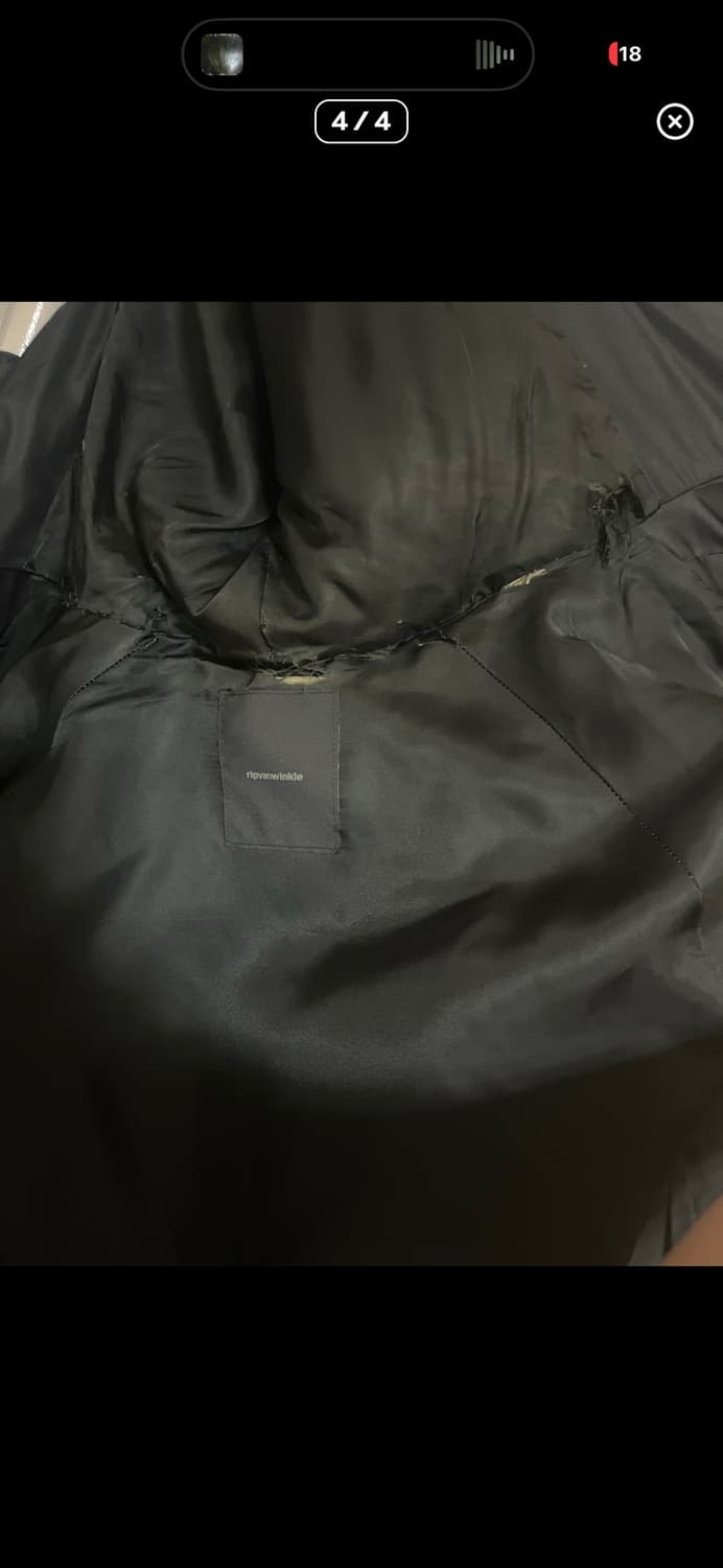 립반윙클 diagonal zip down jacket [4] 상품이미지4