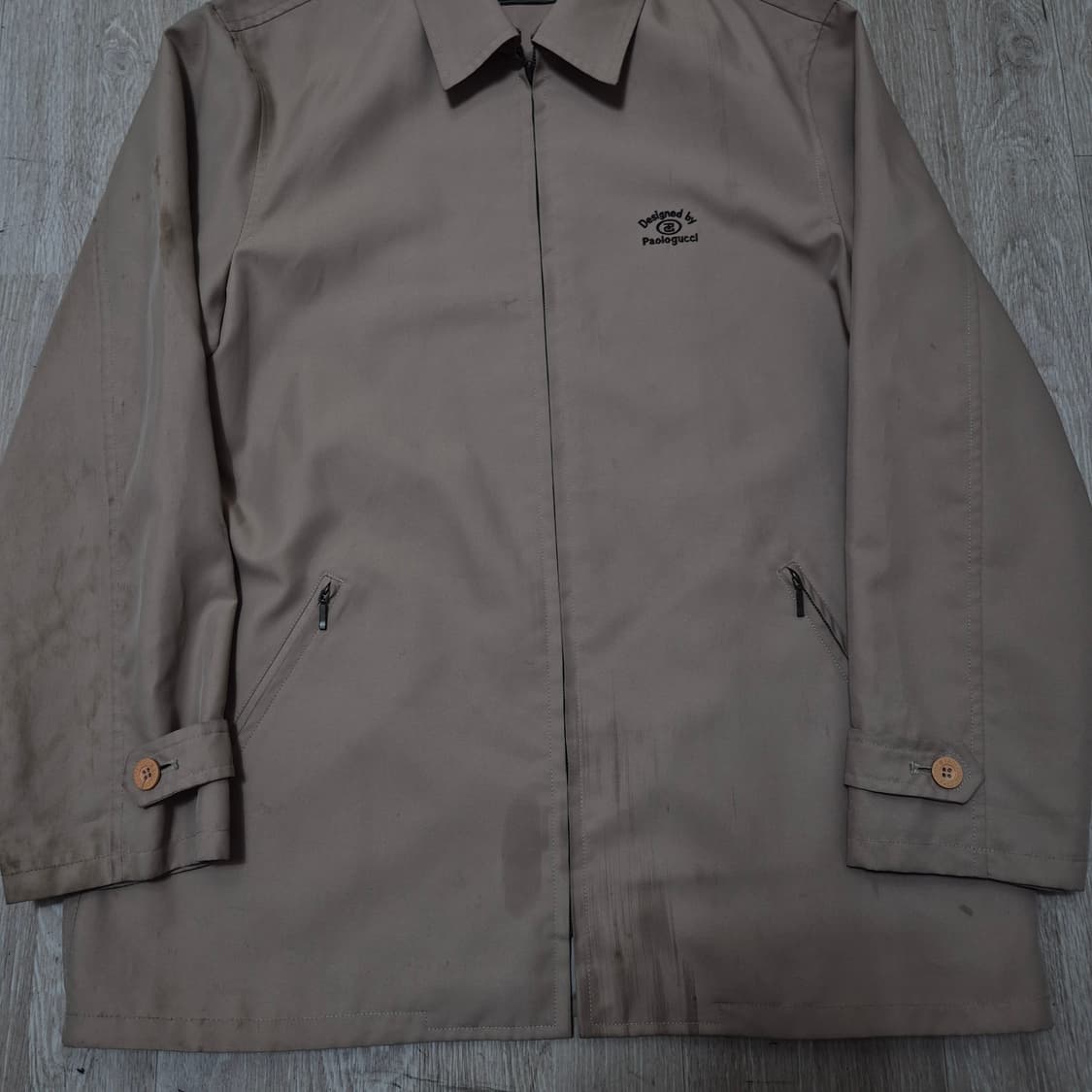 파올로구찌 올드스쿨 카라 바람막이 자켓 M(95) 상품이미지3