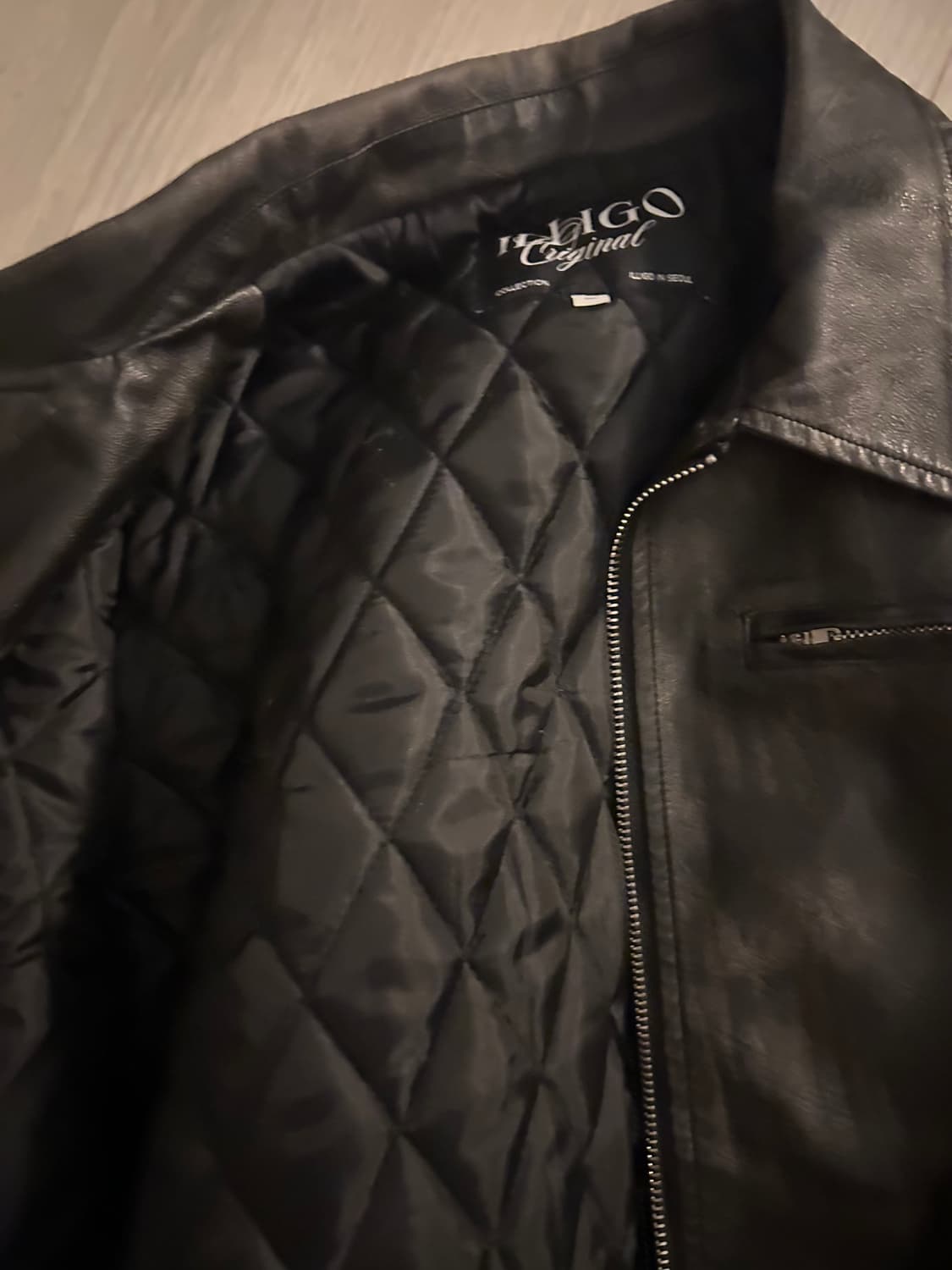 일리고 레더 봄버자켓 상품이미지5