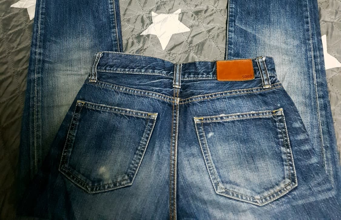 유니클로 UJ 레귤러 스트레이트 S002 빈티지워싱 데님 팬츠 (30) 상품이미지4