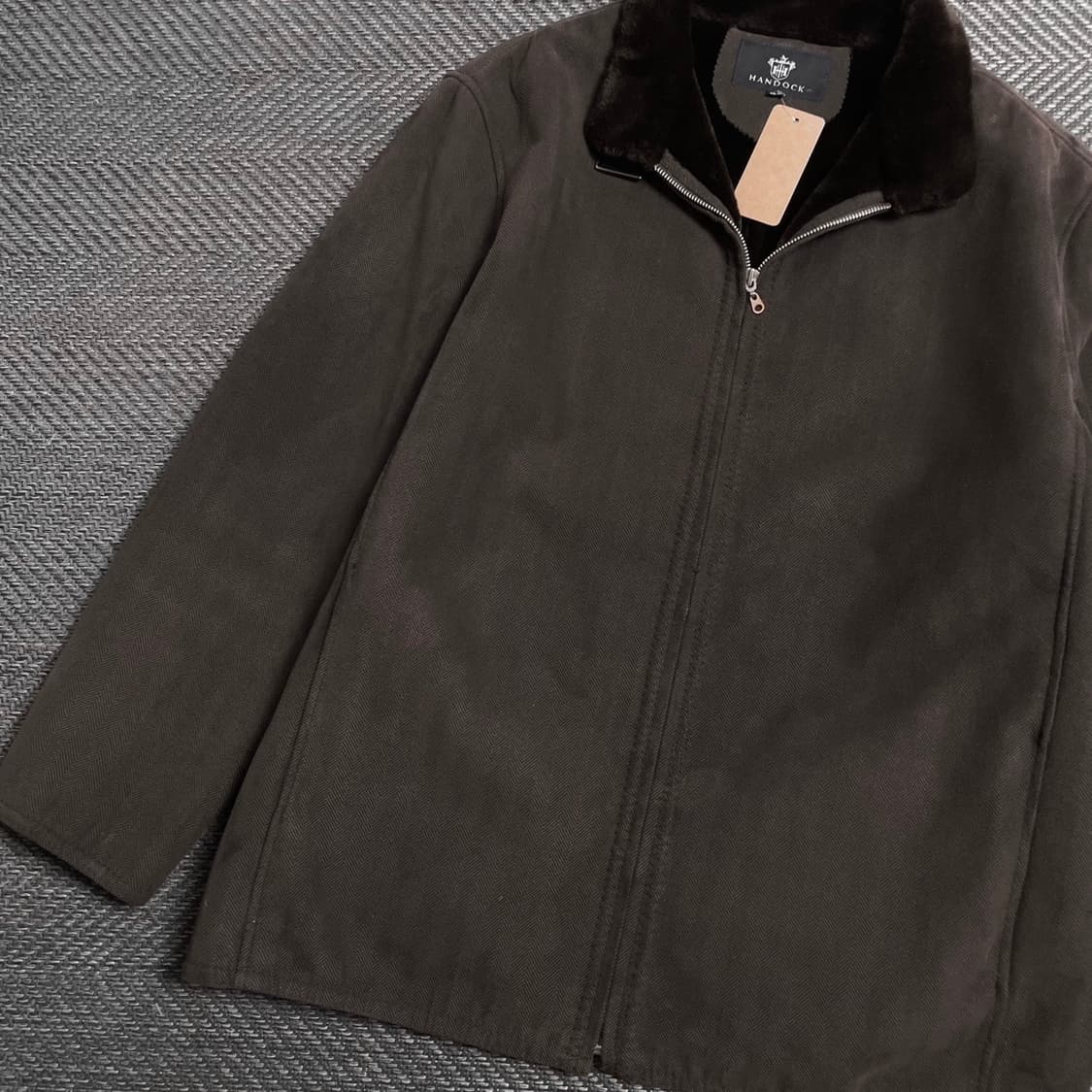 HANDOCK 빈티지 아카이브 헤링본 퍼 트리밍 자켓 브라운y 5338 상품이미지4