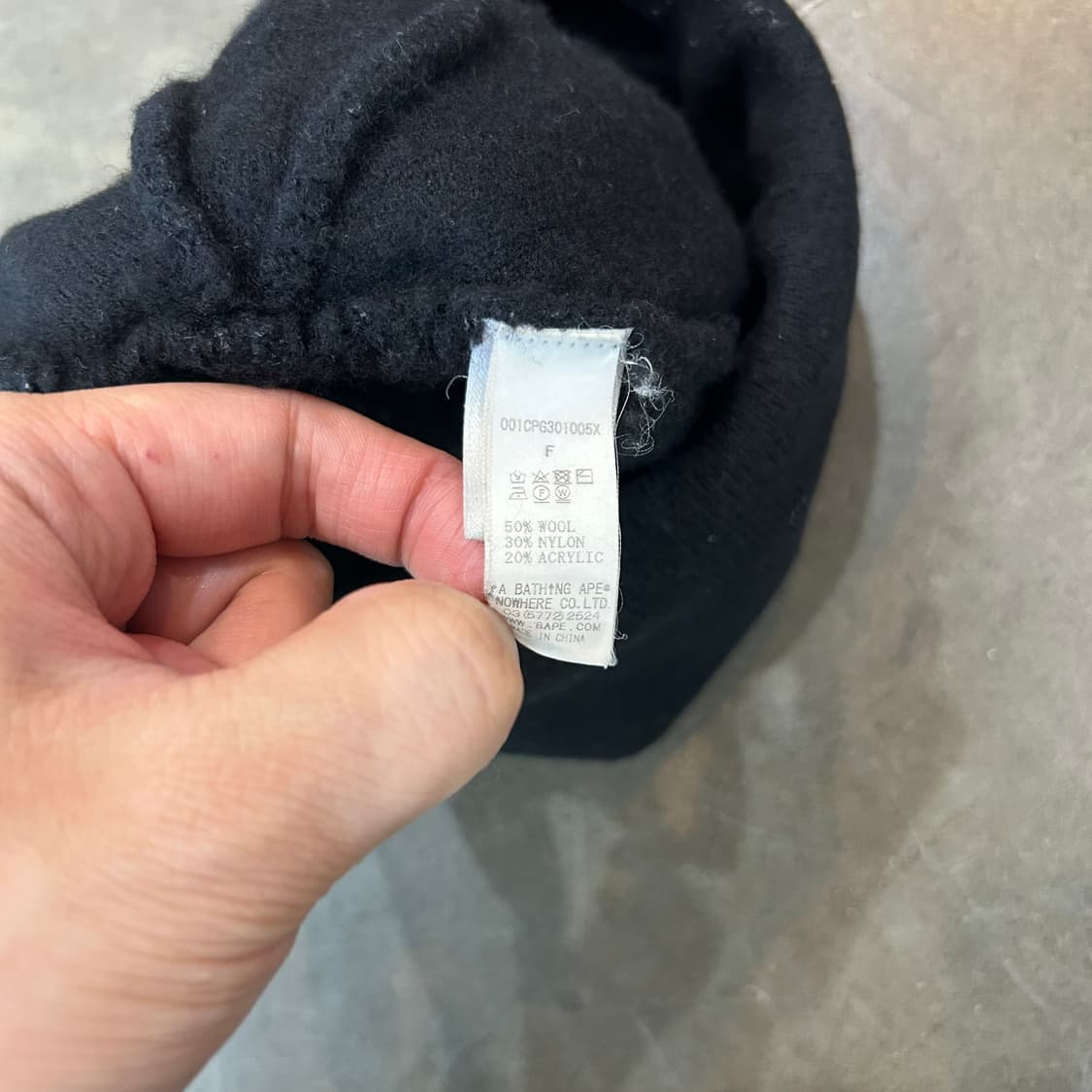베이프 사루로고 비니 상품이미지3