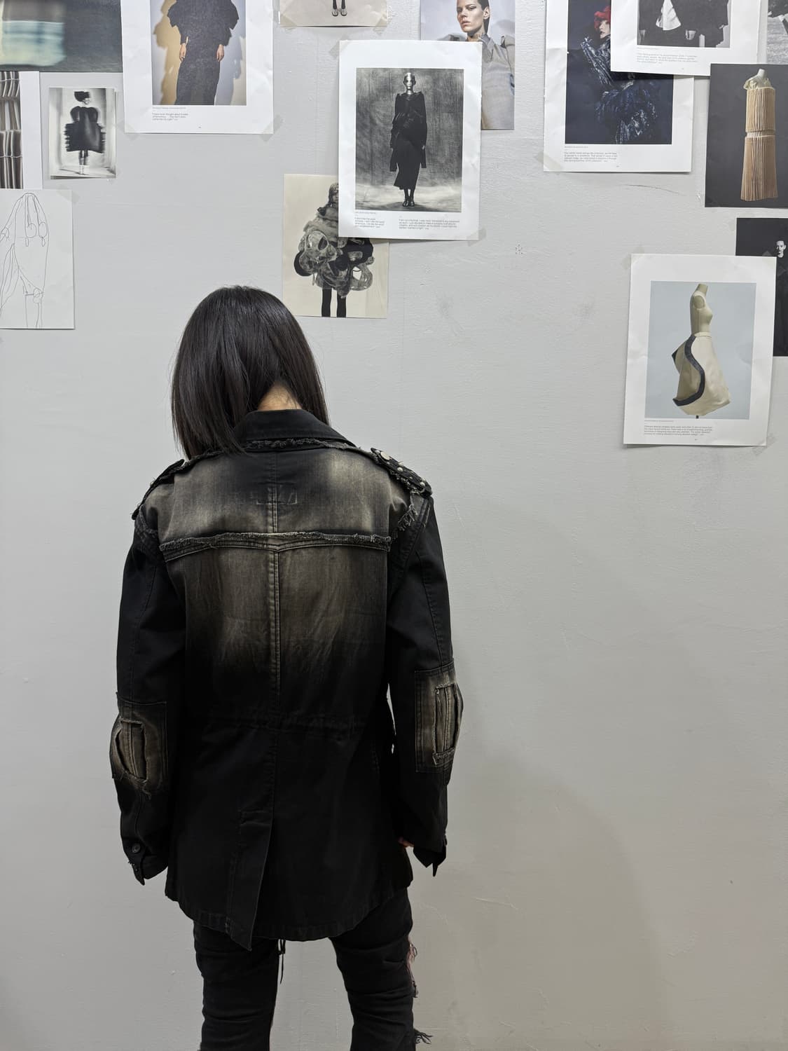 락시크 무드 그런지 워싱 자켓 상품이미지8