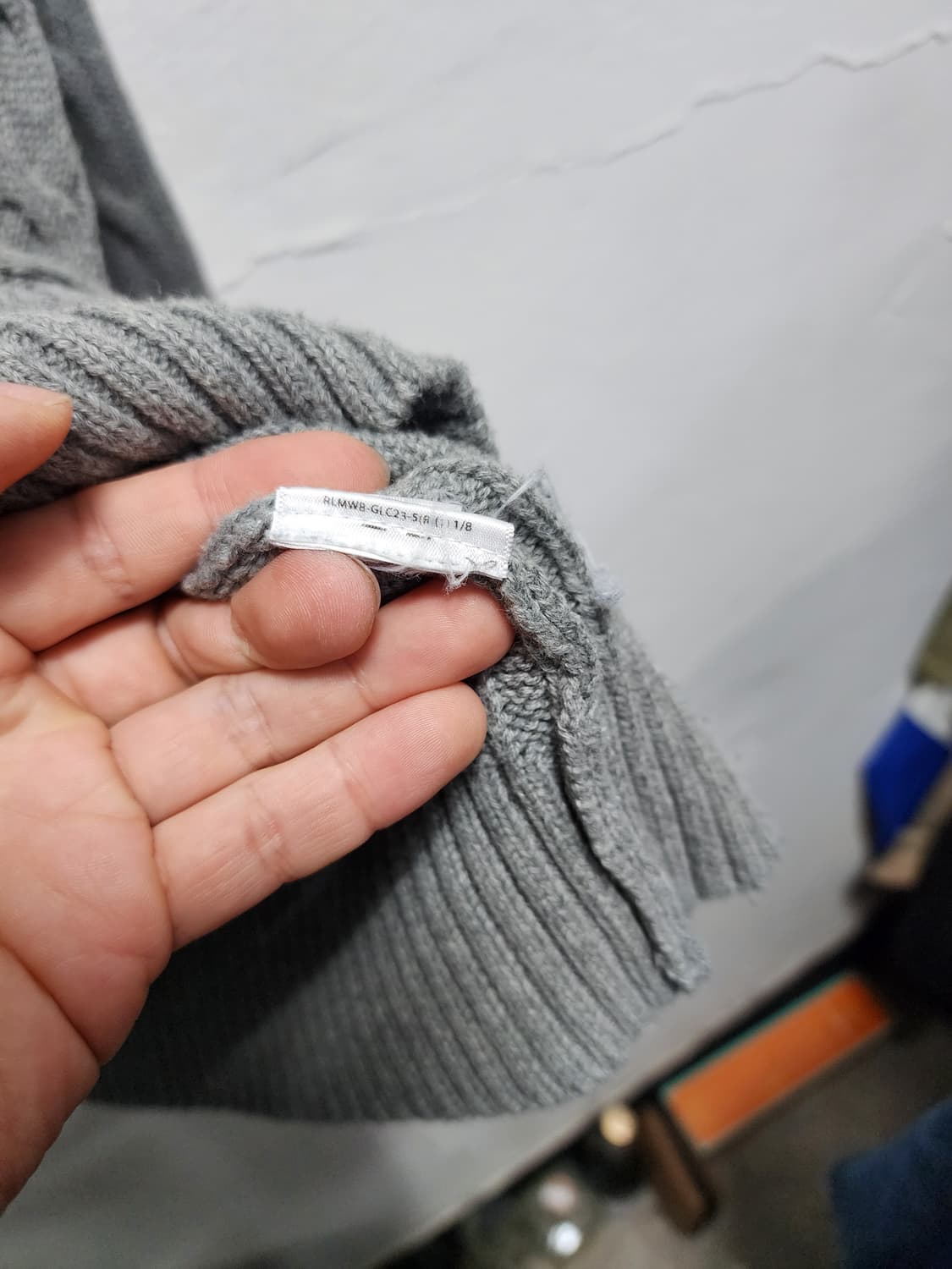 폴로 랄프로렌 케이블 니트 그레이 상품이미지4