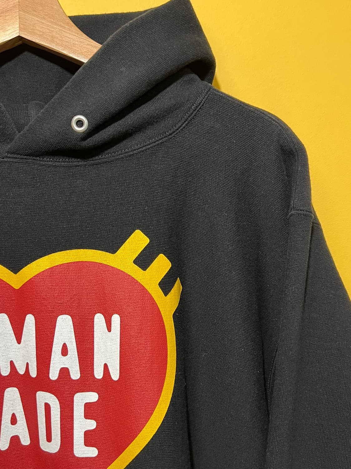 [XXL] 휴먼 메이드 헤비 웨이트 후드 #2 블랙 상품이미지2