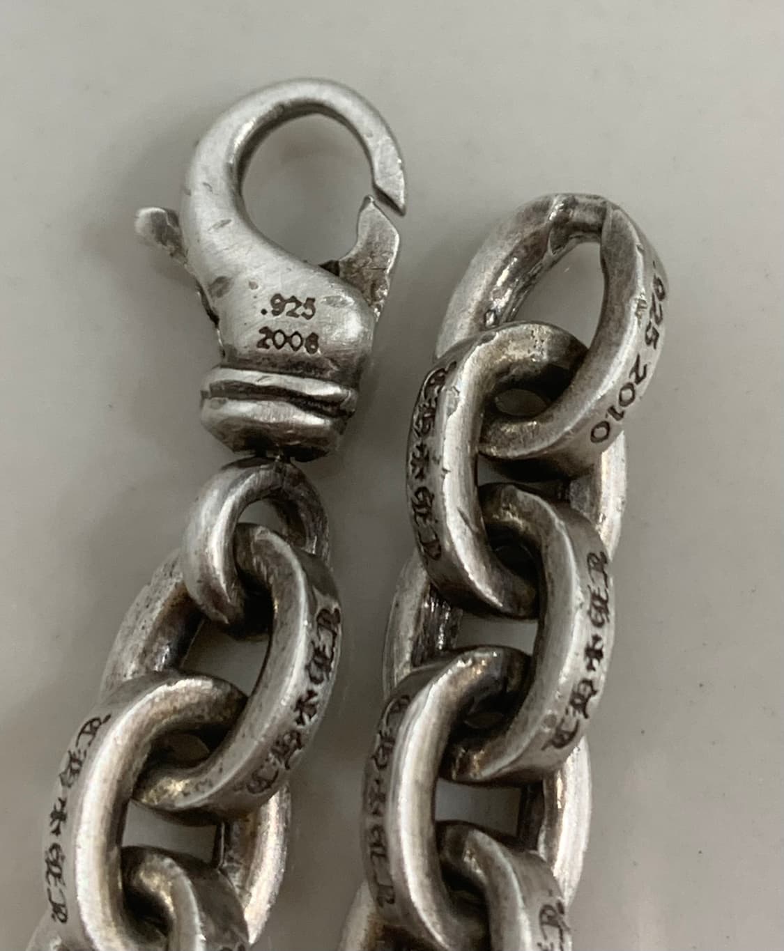 [8인치]크롬하츠 페이퍼체인 라지 팔찌 상품이미지5