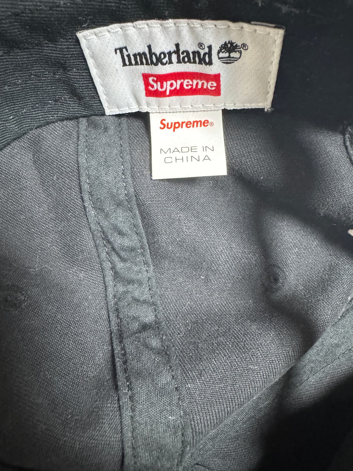 슈프림 supreme x 팀버랜드 timberland 볼캡 블랙 OS 상품이미지4