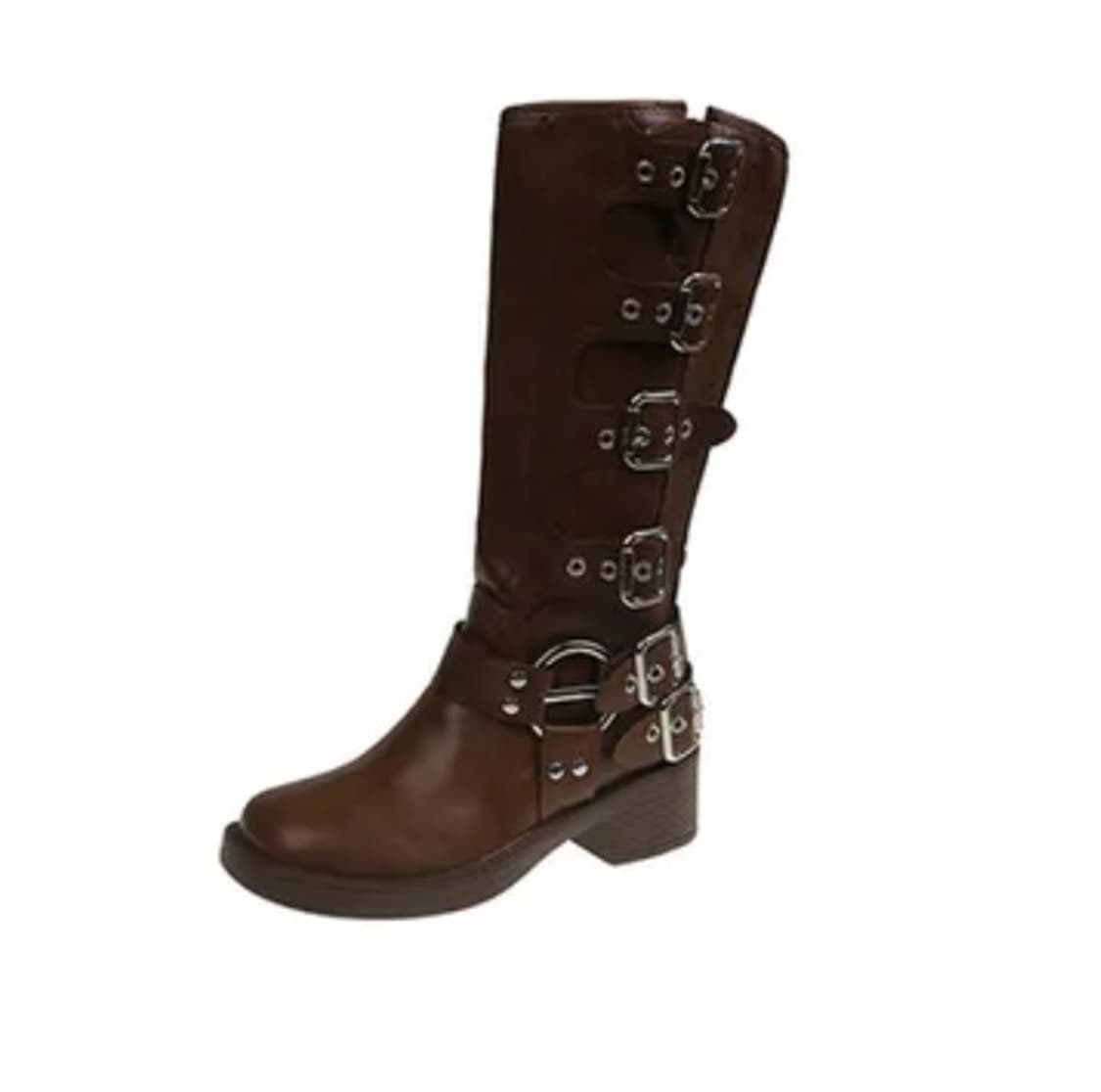 바이커 롱부츠 브라운 245 상품이미지1