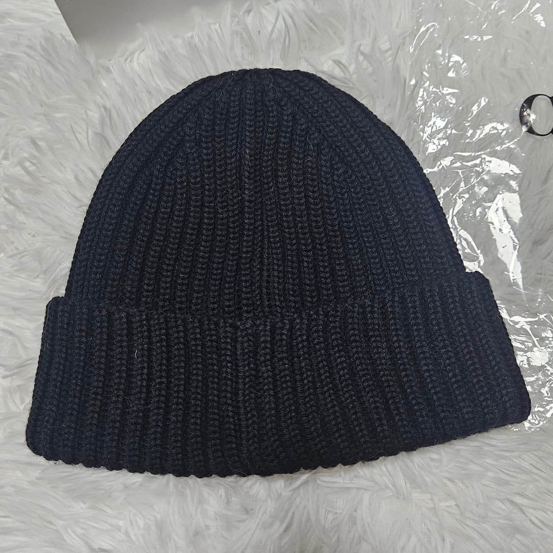 [20FW] C.P컴퍼니 메리노 울 고글 비니 블랙 상품이미지6