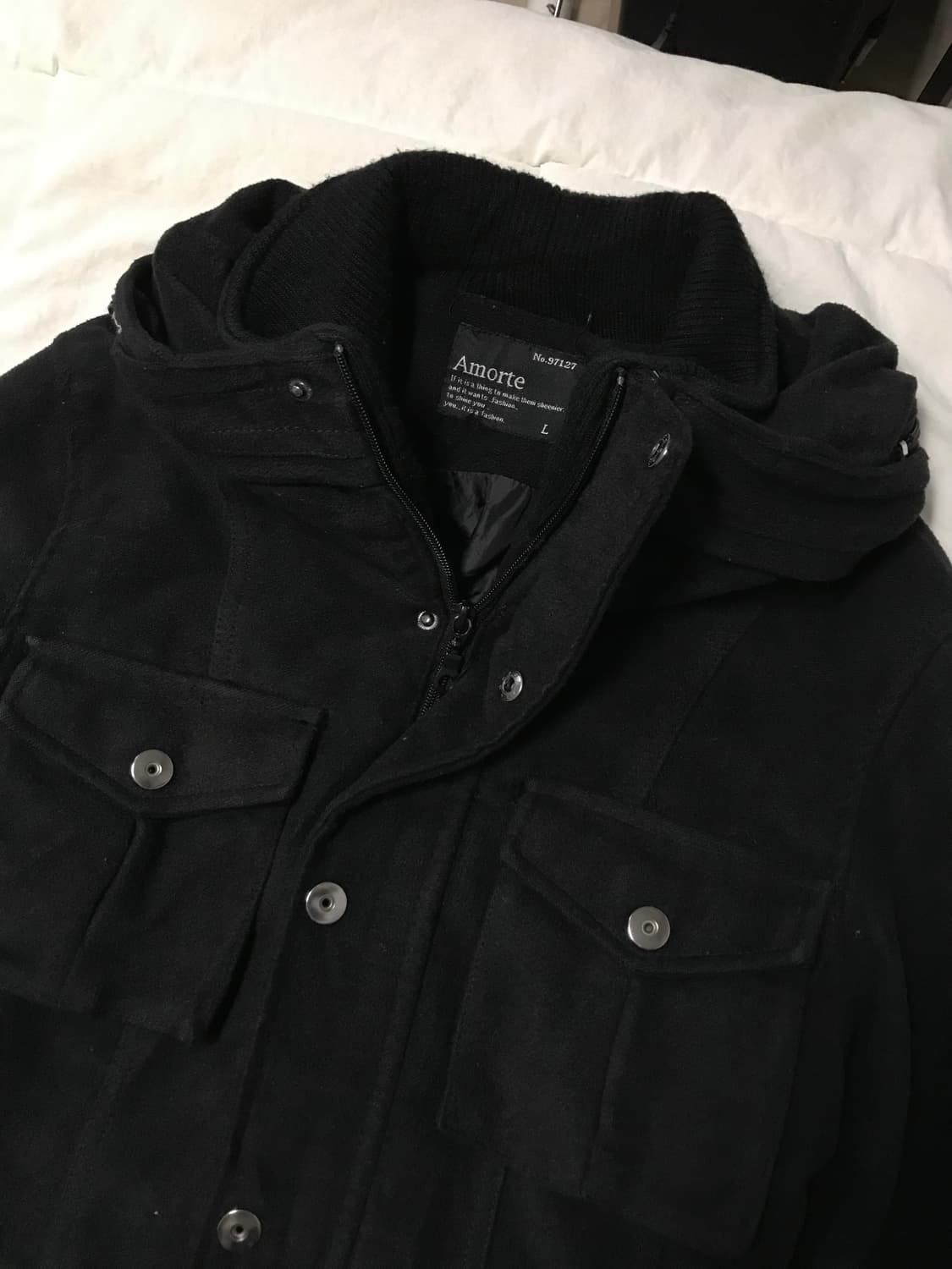 빈티지 블랙 아우터 포켓 야상 점퍼 자켓 상품이미지3