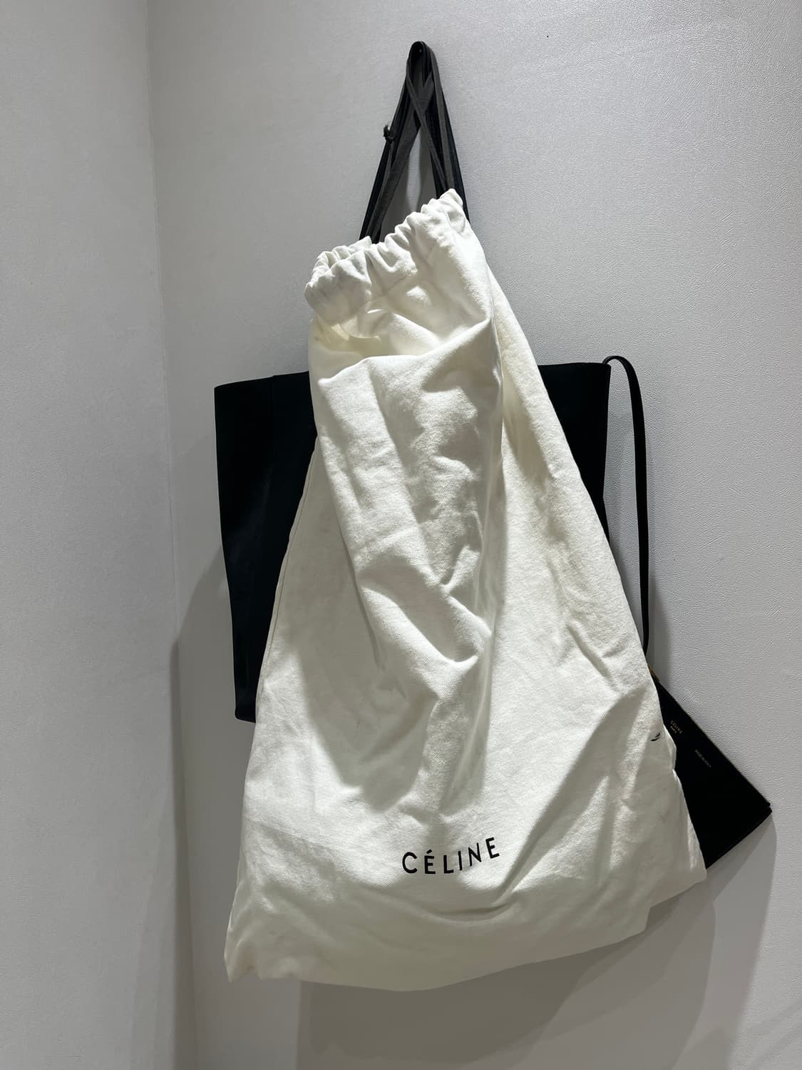 올드셀린 셀린느 카바스 팬텀 쇼핑백 블랙 상품이미지6