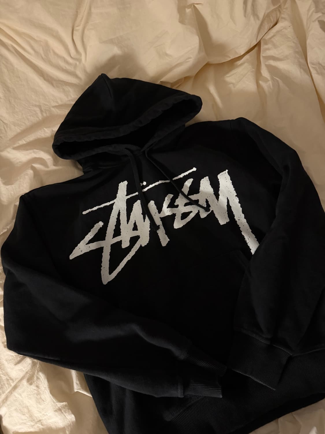 스투시 빅 스탁 후드 블랙 M 스투시 후드티 상품이미지1