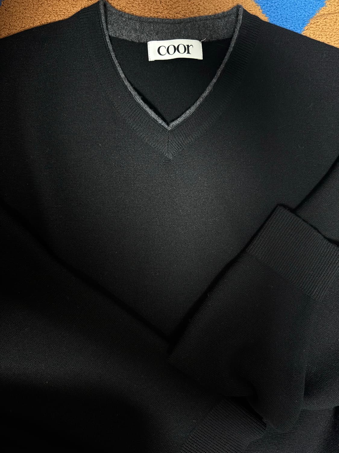 26ss 쿠어 브이넥 메리노울 레이어드 스웨터 상품이미지3