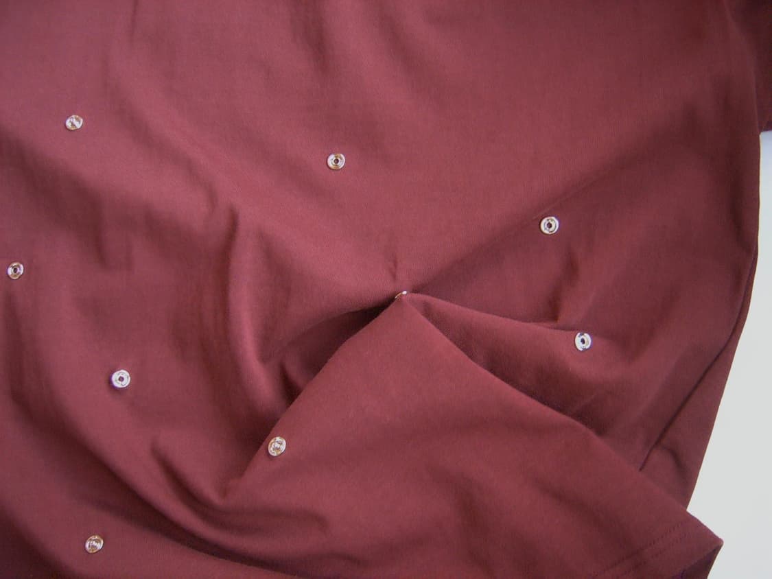 Shirring snap top (Burgundy) 상품이미지4
