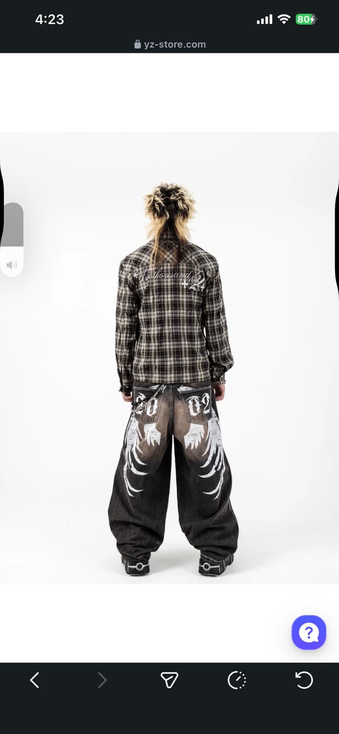 (2002)Line stone check shirts 상품이미지3