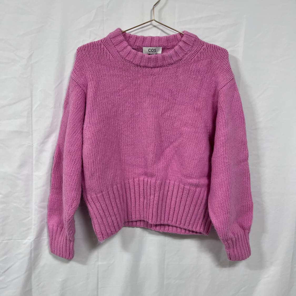 코스(COS) 릴렉스드 핏 크롭 울 알파카 니트 스웨터 상품이미지2