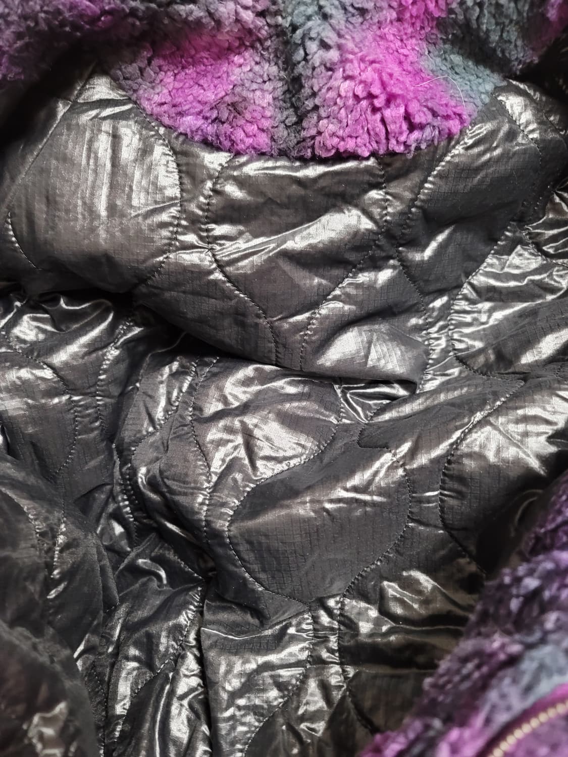 더일마 뽀글이 후드 롱코트 M 95사이즈 상태극상

 상품이미지5