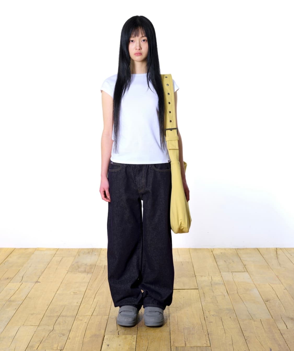038 CAP SLEEVE T-SHIRT WHITE 상품이미지1