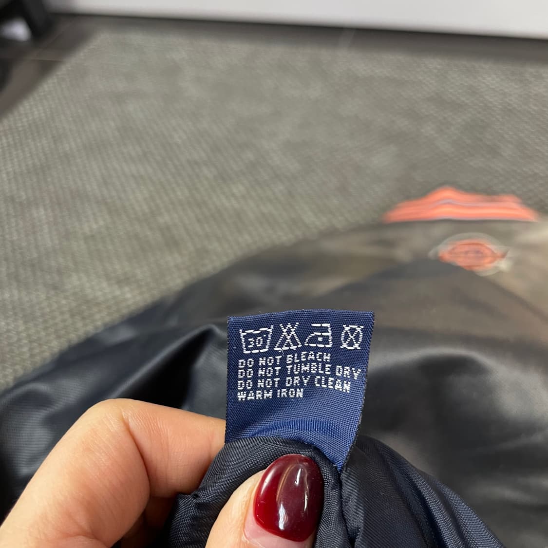 디키즈 오렌지 로고 차콜블랙 야구점퍼 XL 상품이미지9